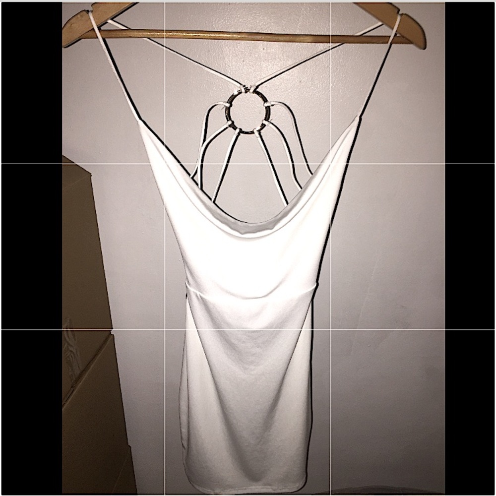 — All White Mini Bodycon Dress